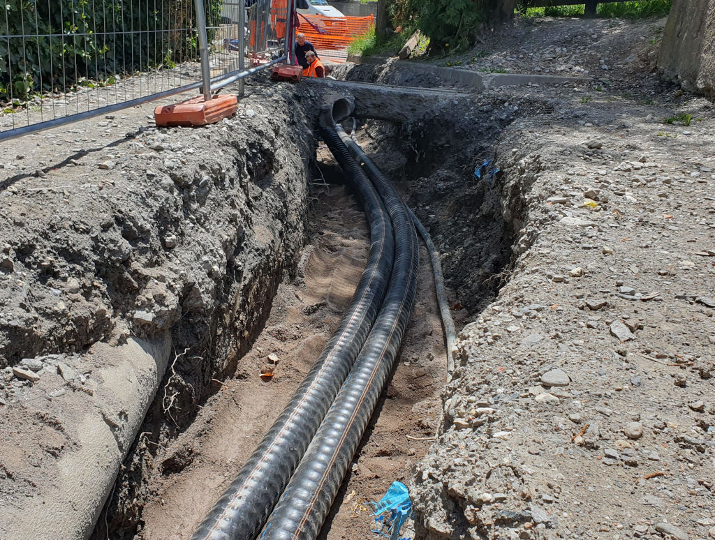 Installazione di FibreFlex Pro all'interno della rete teleriscaldamento di Bardonecchia